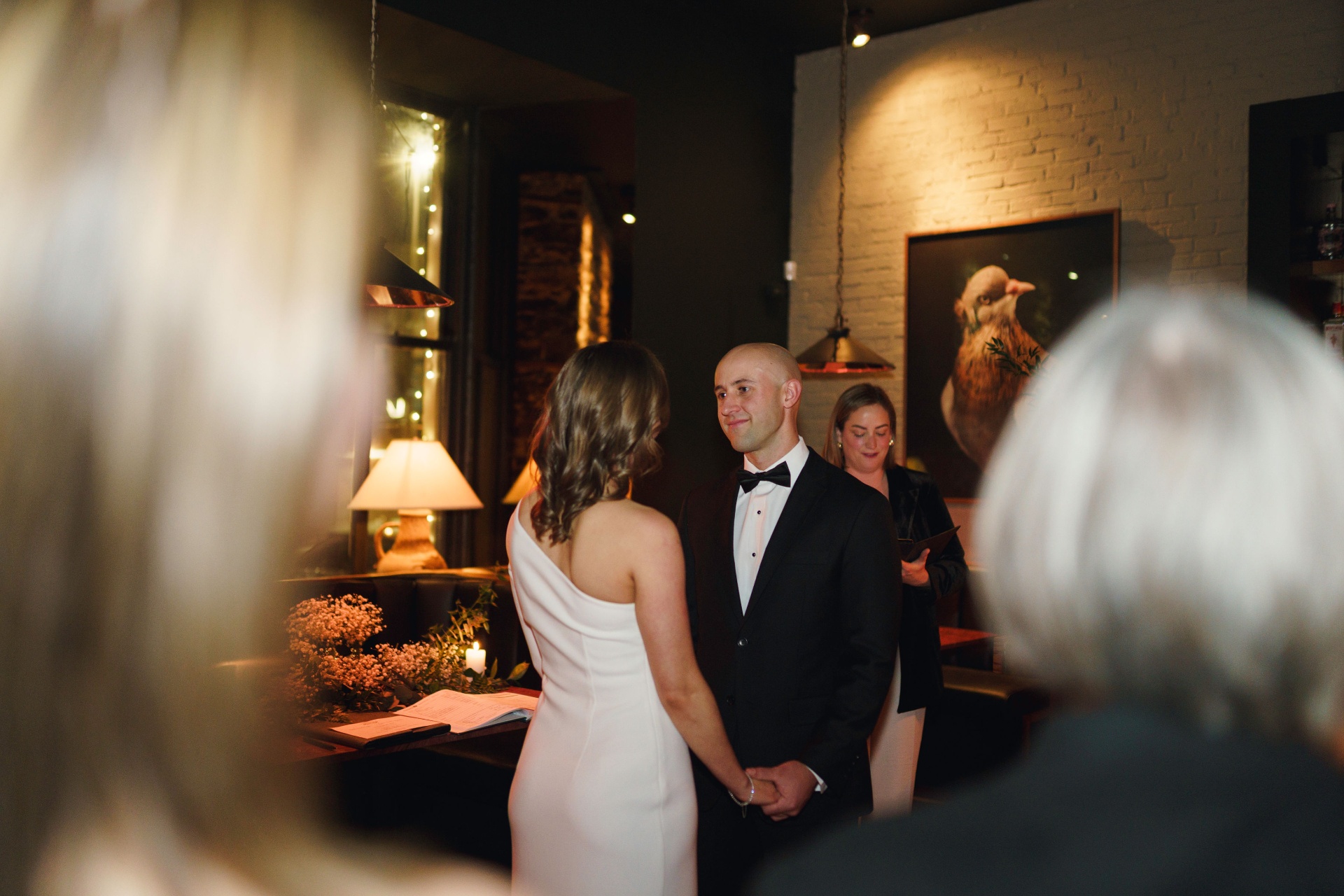 Bride and groom during the ceremony